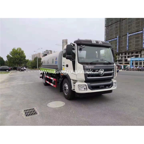 15cube Foton 4x2 truck mounted water tank